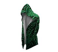 MYZTTZR Cardigan da Uomo con Cappuccio Viking 3D Tattoo Print Fenrir Wolf Celtic Knot Retro Fashion Valhalla Medieval,Celtic Knot,XXL