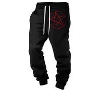 MYZTTZR Mitologia Nordica Pantaloni da Uomo Pantaloni Vichingo 3D Stampato Tatuaggio Odino Corvo Teschio retrò personalità Pantaloni Sportivi da Donna,Norse Runes,5XL