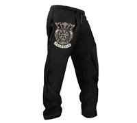 MYZTTZR Vichingo 3D Uomo Pantaloni Mitologia Nordica Tatuaggio Fenrir Retro personalità Sport Tempo Libero Valhalla Regalo,Mediaeval,XL
