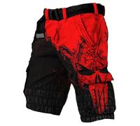 MYZTTZR Vichingo Stampato in 3D Pantaloncini Nordico Tatuaggio Vintage Casual Personalizzato Uomo Sportivo Pantaloni da Spiaggia Medievale Valhalla,Viking Symbols,L