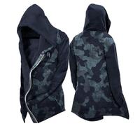 MYZTTZR Viking 3D Fleece-Lined Thermal Zipper Hoodie for Men Nordic Mythology Tattoo Vintage Casual Thickened Sweatshirt for Fall/Winter,Viking Compass,S