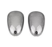 Myzzo Indicatori di direzione per motociclette Per Moto Anteriore Turn per Indicatore Luminoso di Segnale Lampeggiante Lente Copertura Custodia Borsette Per APRILIA TUONO 02-04/MILLE 01-04 Coppia(B)