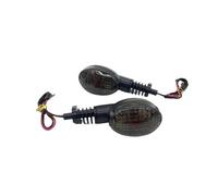 Myzzo Indicatori di direzione per motociclette Per Moto Turno per Indicatore di Segnale Luce Lampeggiante Blub Lampada per Ninja 250 2008-2012 KLX 250SF KLX250SF 2009-2011(Smoke)