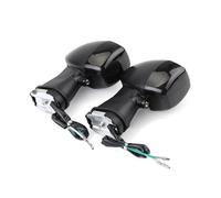 Myzzo Indicatori di direzione per motociclette ZX7R ZX9R ZX12R per Ninja 250R ZR7S GPZ ZXR KLE 500 ZX6R Indicatore di direzione anteriore per luce segnalazione Accessori Per moto Indicatori(Smoke)