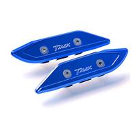 MZ-STORE Motocicli CNC Alluminio Parabrezza Specchio Retrovisore Staffa Foro Coperchio Morsetto per TMAX T-MAX 530 2012 2013 2014 2015 2016 2017-Blu