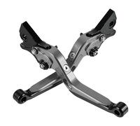 MZ-STORE Motociclo Regolabile Leva della Frizione del Freno CNC Alluminio per GTS 125 150 250 300 Grantuiismo 125 200-Grigio+Nero