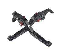 MZ-STORE Motociclo Regolabile Leva della Frizione del Freno CNC Alluminio per MT07 MT 07 MT-07 2014-2020-Nero+Rosso