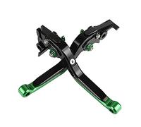 MZ-STORE Motociclo Regolabile Leva della Frizione del Freno CNC Alluminio per Z750 2007-2013-Nero+Verde