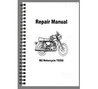 MZ TS 250 & TS 250/1 RIPARAZIONE MANUALE OFFICINA MANUALE LIBRO DI...