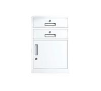 mZ7jGu1 Archivio Armadietto for archivi a 3 strati di grande capacità for l'organizzazione dei dati degli for ufficio Armadietti for balcone con serrature Armadietti portaoggetti(Bianco)