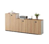 mZ7jGu1 Archivio Set di tre combinazioni contenitori for ufficio in legno originale, con cassetti corti e portadocumenti in Armadietti portaoggetti