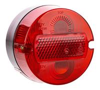 MZA-Fahrzeugelektrik Fanale posteriore tondo completo, Ø100mm, con illuminazione targa - Simson S50, KR51/2 Schwalbe