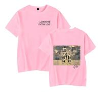 MZALQPGF Liam Payne Merch 1993-2024 Maglietta a maniche corte girocollo maglietta uomo/donna hip hop top, Rosa-r244398, L