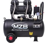 MZB Compressore d'aria ultra silenzioso da 6,4 galloni 110 V/60 Hz 1.5 HP 7.41 CFM MAX 115 PSI Serbatoi in acciaio senza olio 70 dB Livello di rumore Compressore d'aria con ruote per verniciatura a
