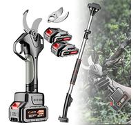 MZBDYYF Cesoie elettriche per potatura estensibili per Alberi, cesoie elettriche a Batteria da 21 V, cesoie elettriche da Taglio da 45 mm/1,8 Pollici, alimentate a Batteria, con Asta di prolunga
