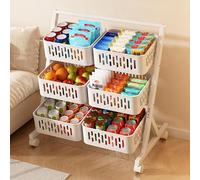 MZBDYYF Espositore per snack a 3 e 4 ripiani con ruote, organizer in metallo per alimenti, frutta, verdura, home theatre, supporto portatile per concessioni