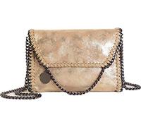 MZBoutiques Borsa casual da donna in pelle PU con tracolla a tracolla in pelle a catena (d'oro)