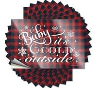 MZBS Adesivi per auto con scritta "Baby It's Cold Outer", 10 pezzi, divertenti adesivi decorativi per auto (8 x 12 cm)
