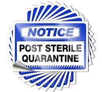 MZBS Divertenti adesivi per auto sterili per quarantena, 10 pezzi, divertenti adesivi per paraurti per adulti, piccoli omini, caverna S (8 x 12 cm)
