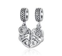 MZC Jewelry Charm a forma di cuore per mamma, mamma, compleanno, Pandora