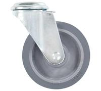 mzdioop 8 ruote girevoli con foro per bullone da 100 mm, per trasporto di materiali, tecnologia di trasporto, logistica di magazzino e mobili da officina, silenziose, resistenti agli urti, portata