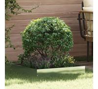 mzdioop Recinzione per prato, in acciaio inox, argento, 60 x 60 x 13 cm, robusta bordatura da giardino e aiuola, versatile per terrazze, sentieri e prato, con moderno effetto palisata