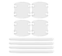 MZEER Adesivi Protettivi Antigraffio Per Maniglia Della Portiera Dell'auto Adesivo Universale Invisibile Per Auto Anticollisione 8 Pezzi(Strip and bowl)