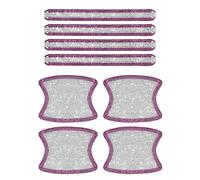 MZEER Diamond Auto Strip Universal Car Maniglia Per Porta Adesivo Decalcomania Avvertenza Sicurezza Di Guida Accessori Bling 8 Pezzi(White with pink)
