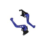 MZEER Per Yamaha Motorcycle Brake Handle Moto CNC Frizione Tamburo Freno Leva Maniglia Manubrio Regolabile Set(Blue)