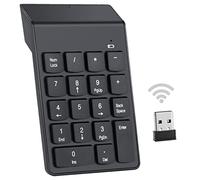 MZFANG Tastiera Numerica 18 Tasti Wireless Tastierino Numerico 2.4G Bluetooth Numeric Keypad numeriche Tastiere Numero Sottile con Esteso Ricevitore USB Portatile per Laptop Notebook PC Desktop