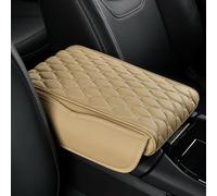 MZHIJIEDM Imbottitura Bracciolo Auto per Audi S6 Avant 2011-2024, Cuscino Bracciolo Centrale Auto Copri Bracciolo Accessori Auto,Beige