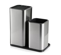 MZHOU Portacoltelli da Cucina 2 in 1 Ceppo Coltelli Acciaio Inox Portacoltelli da Cucina Ceppo Coltelli da Cucina Vuoto per Coltelli e Utensili da Cucina.