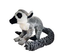 MZICXV 11.8" Realistic Ring-Tailed Lemur Plush Toy, Stuffed Lemur Animal, Wildlife Plush(Lemur catta)