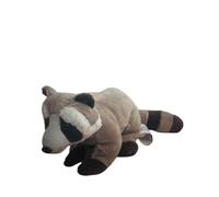 MZICXV 7.9" Realistic Raccoon Plush Toy, Stuffed Raccoon Animal, Wildlife Plush with Striped Tail(Procyon lotor)
