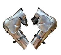 MZICXV Armatura medievale completa | Protezioni for le braccia a piastre europee del XV secolo | Parabraccia e parabraccia da cavaliere indossabili for la rievocazione storica(Carbon Steel)