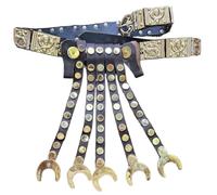 MZICXV Cintura cingolo del legionario romano, cintura da combattimento 'esercito romano antico con decorazioni in ottone, cintura for rievocazione storica, accessorio for costumi LARP
