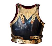 MZICXV Corazza da dragone del XVIII secolo - Replica indossabile della corazza e della piastra posteriore della cavalleria europea for rievocazione storica, LARP e(Stainless steel)