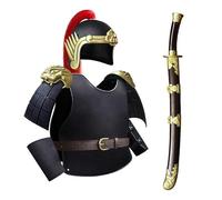 MZICXV Costume da guardia imperiale cinese for, armatura in plastica in stile Jinyiwei della dinastia Ming e elmo con ala di fenice, set da da guerriero for ragazzi con spada, e freccia(A)