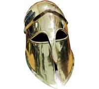 MZICXV Elmo corinzio greco in ottone, replica storica indossabile spartana