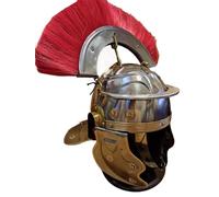 MZICXV Elmo da centurione romano con cresta staccabile - Elmo da armatura indossabile for soldati romani antichi, for rievocazione storica, costumi ed esposizione
