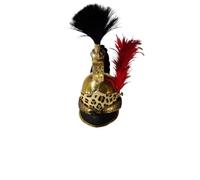 MZICXV Elmo da dragone del 1806, epoca napoleonica, in ottone e da cavalleria, indossabile