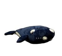 MZICXV Giocattolo della peluche della bambola molle della balena della testa del tumore della bambola della balena franca nera di simulazione