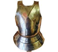 MZICXV Gorgiera e armatura pettorale medievali | Armatura a piastre for soldati europei del XV secolo | Armatura pettorale in acciaio indossabile for rievocazioni ed esposizioni(Carbon Steel)