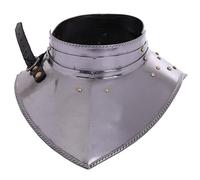 MZICXV Gorgiera for armatura da cavaliere europeo del XVII secolo - Protezione articolata for collo e con collo alto - Rievocazione storica in acciaio indossabile