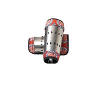 MZICXV Hand-Forged Steel Bracers | Armour Arm Guards | Hanfu & Accessory | Blued & Gold Finishes(C)