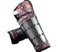 MZICXV Hand-Forged Steel Bracers | Armour Arm Guards | Hanfu & Accessory | Blued & Gold Finishes(I)