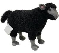 MZICXV Peluche a forma di pecora Suffolk da 13 pollici, realistico animale di peluche a forma di pecora, peluche di animali da fattoria(Black)