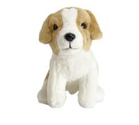 MZICXV Peluche Beagle realistico da 24 cm, morbido cane seduto, adorabile regalo di peluche.