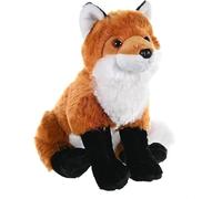 MZICXV Peluche di volpe rossa realistica da 12,6 pollici, animale di peluche di volpe seduta, morbido peluche di fauna selvatica con coda folta (Vulpes vulpes)