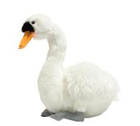 MZICXV Peluche realistico a forma di cigno da 29 cm, morbido peluche a forma di uccello, adorabile regalo di peluche (Cygnus)(White)